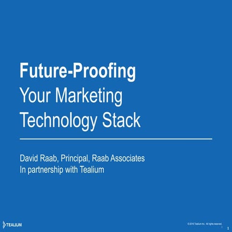 Future-Proofing Your Marketing Technology Stack