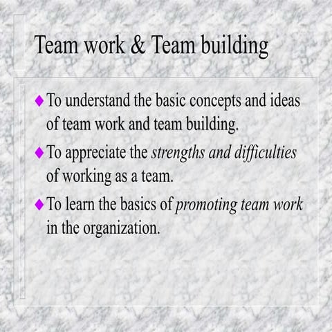 Team Building: Creating Effective Teams | PPT