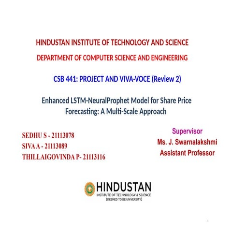 LSTM and Neuralprohet for Share Price Forecasting