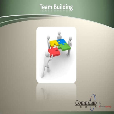Presentation on Team Building – CommLab India