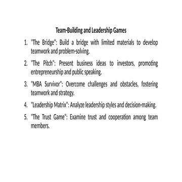 Teambuilding Team and Leadership Games.pptx