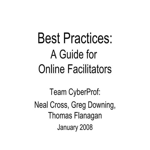 Team Cyber Prof Best Practices Ngt2008