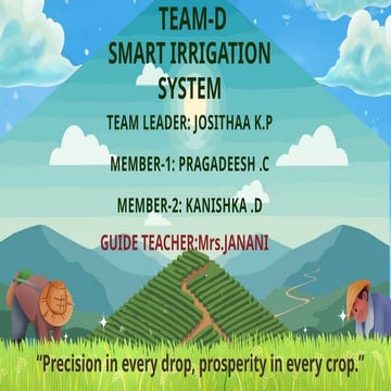 Smart Irrigation System for Efficient Water Use and Crop Yield ...