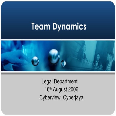 Team Dynamics Legal Department Revised Version 06