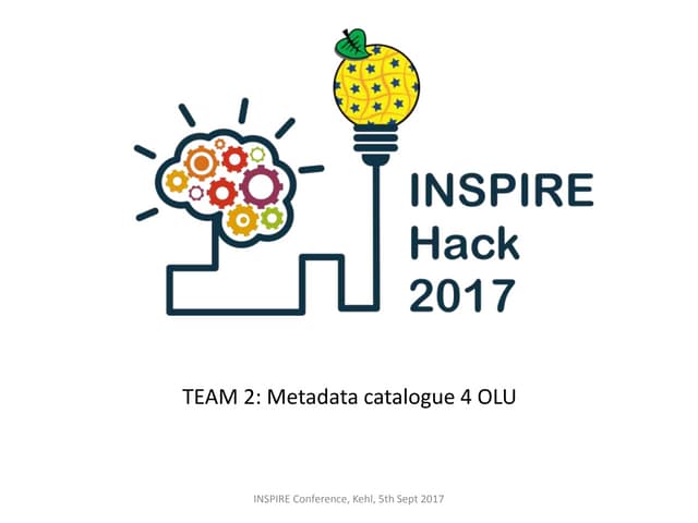 Team 02 metadata catalogue for the open land use map