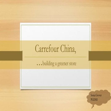 Carrefour China Case Study Solution Pptx