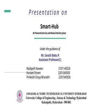 smart hub is an Ecommerce platform to make lifeeasier