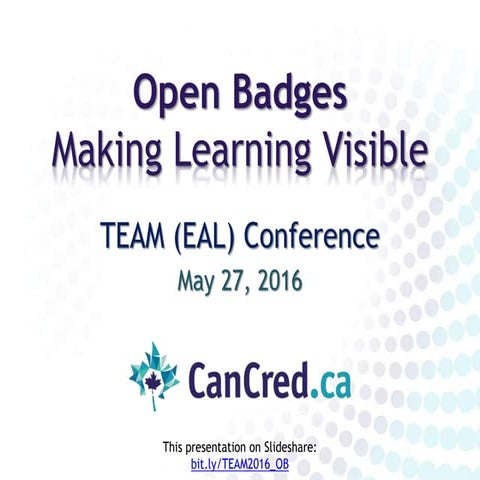 TEAM 2016 - Open Badges and Language Learning