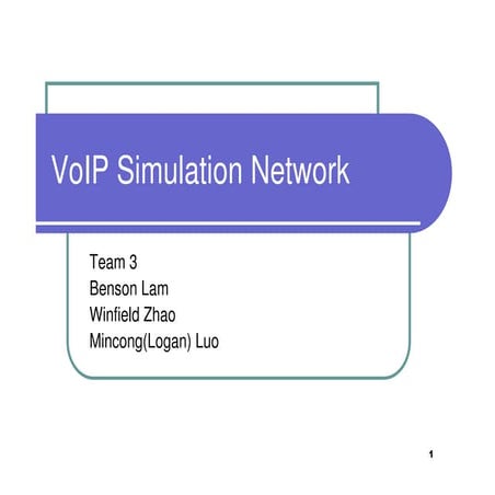 team3_presentation.pdf of VOIP SIMULATION NETWORKING