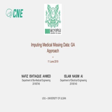 Team 5 imputing_medical_missing_data_ga approach_preseatation