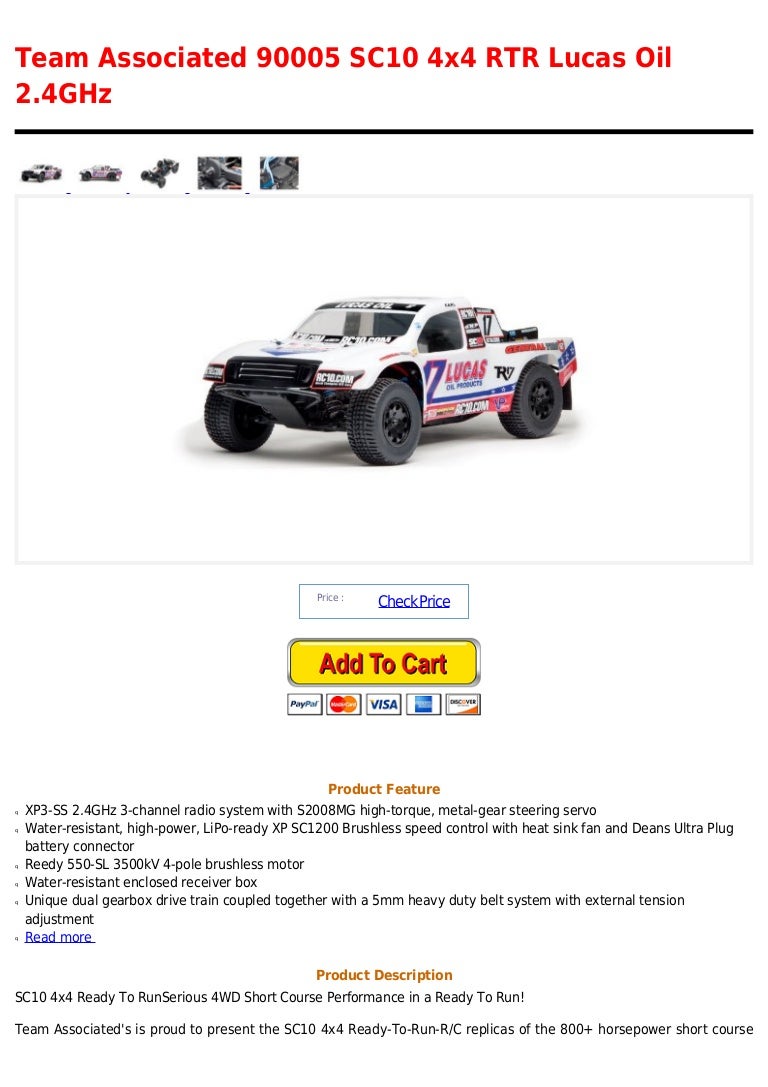 team associated sc10 lucas oil