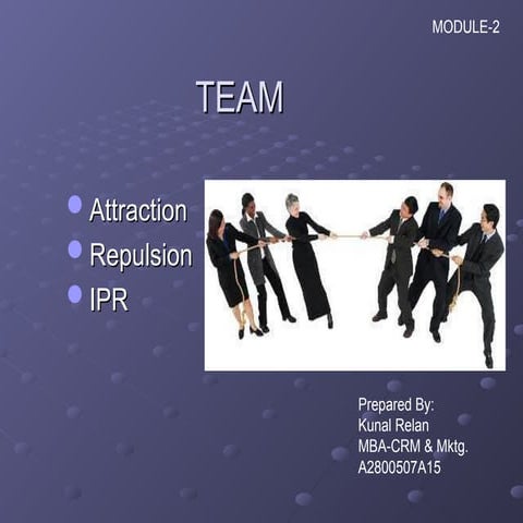 Team dynamics, team behaviour and forces within.ppt