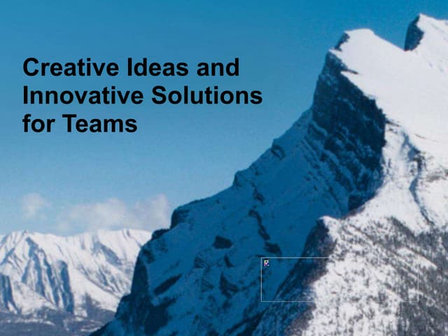 Team Building Information for Leadership Development at The Banff Centre