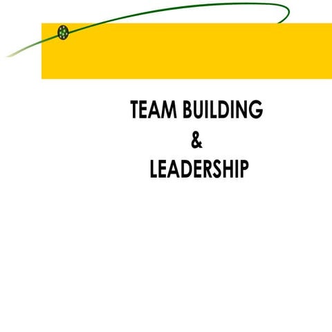 Team Building &amp; Leadership