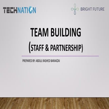 Team building (staff and partnership)