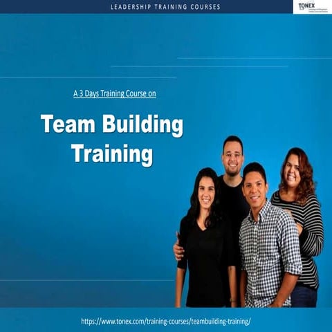 Most Effective Team Building Training - Tonex Training