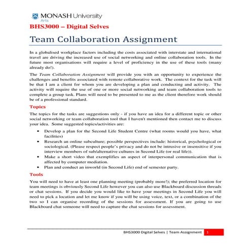 Team Collaboration Assignment
