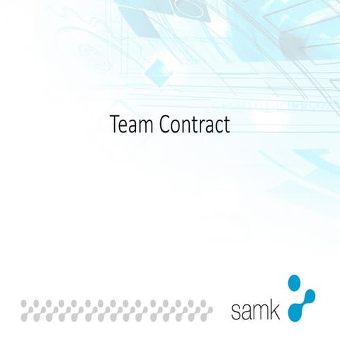 Team Contract material - what is a team contract? | PPT
