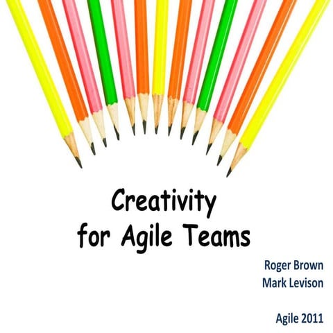 Creativity for Agile Teams