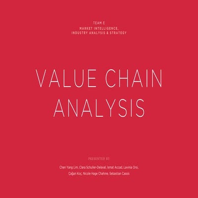 Value Chain Analysis of Hotels.com and Booking.com