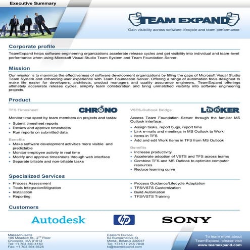 Team Expand Executive Summary
