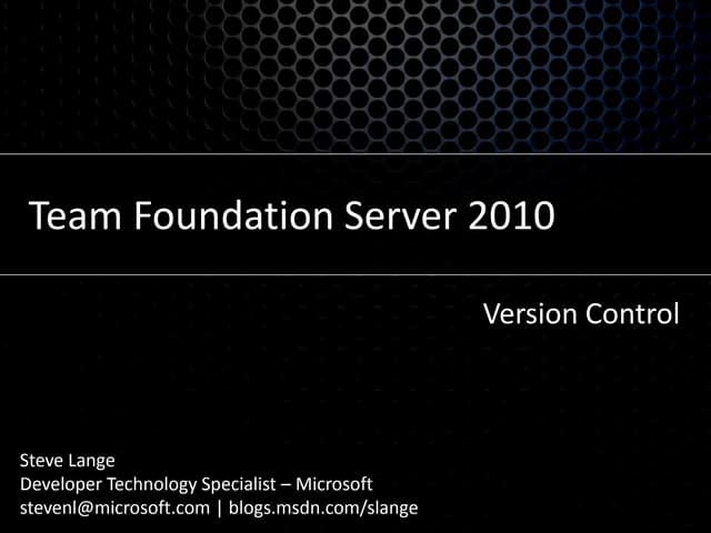 Team Foundation Server 2010 - Versi...