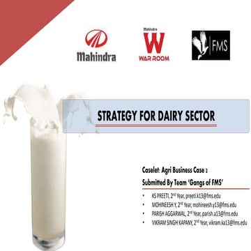 Milk Business strategy