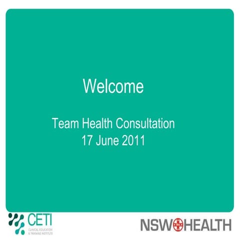 Team Health Consultation 