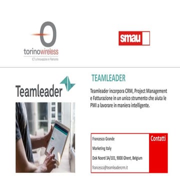 Smau Napoli 2016 Corporate Meeting - Teamleader