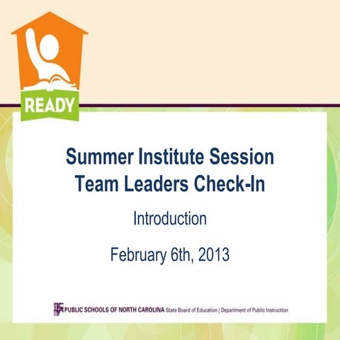 SI Team Leader Session