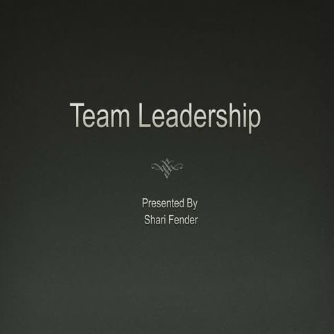 Team Leadership
