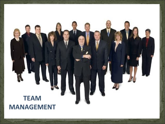 Team management