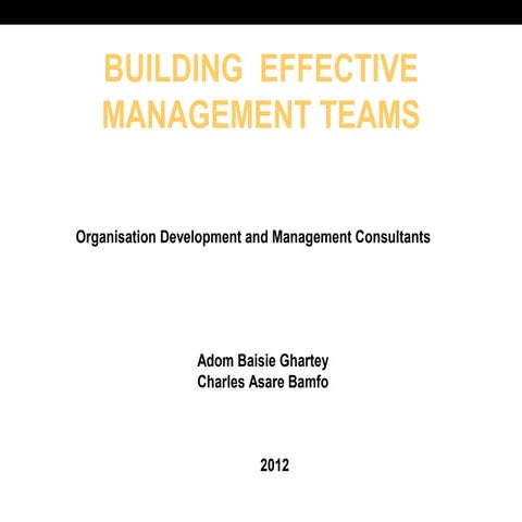 Team management