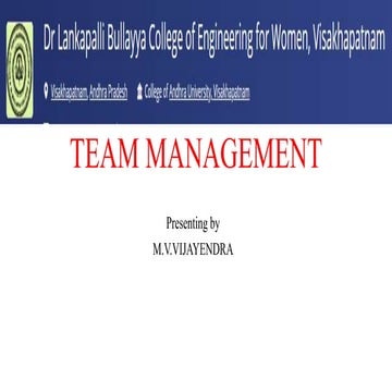 Team management