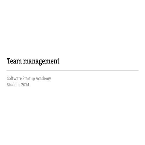 Team management - Tomislav Bilić