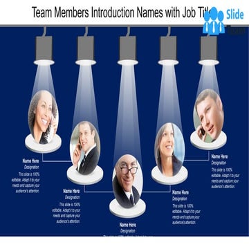 Team Members Introduction Names With Job Titles