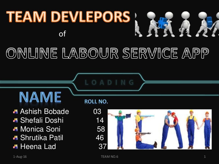 Online labor service app