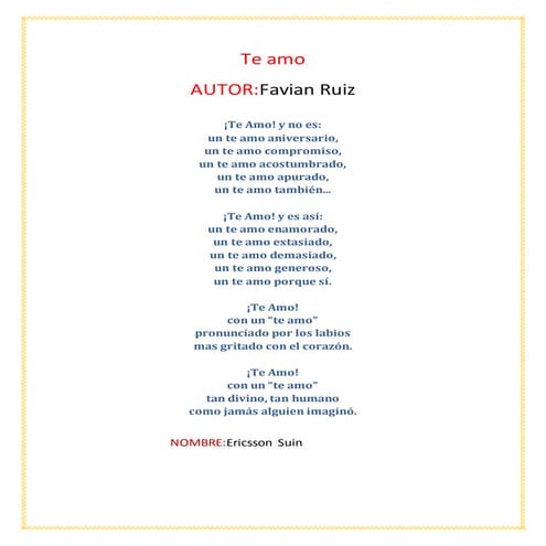 Te amo