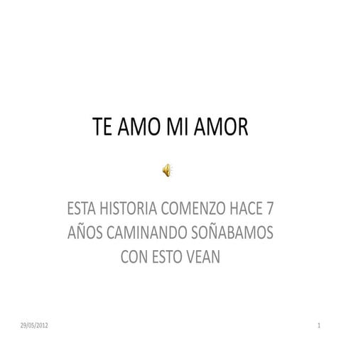 Te amo mi amor