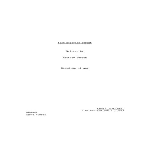 Into cosplay script | PDF