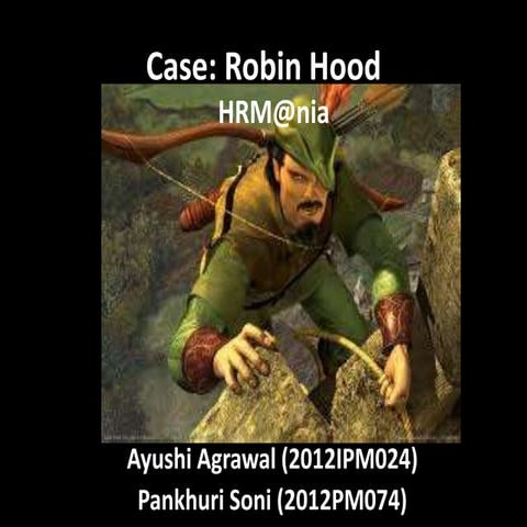 Robin Hood case analysis