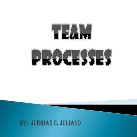 Team processes | PPTX