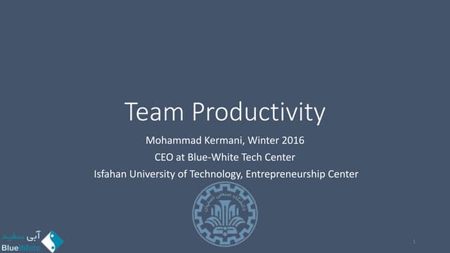 Team productivity Worksop