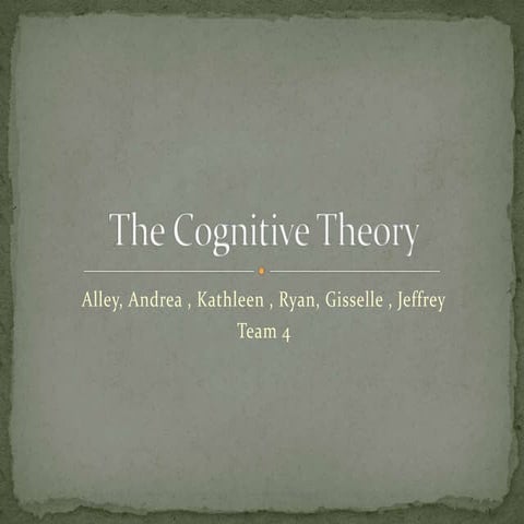 The Cognitive Theory
