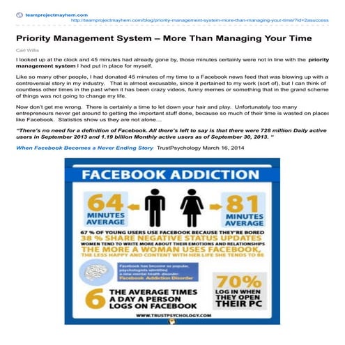 Priority Management System – More Than Managing Your Time