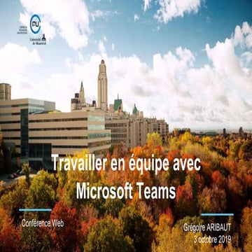 Travailler en équipe avec Teams
