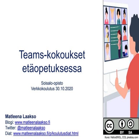 Teams kokoukset etäopetuksessa 30.10.20