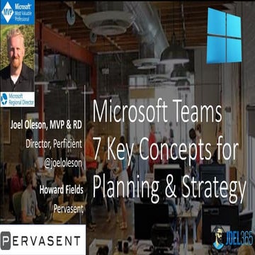 Microsoft Teams 7 Key Concepts for Planning and Strategy for Success