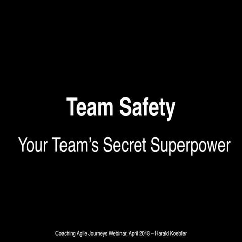 Sarah Stern -- Team Safety: How to measure and develop high performing ...