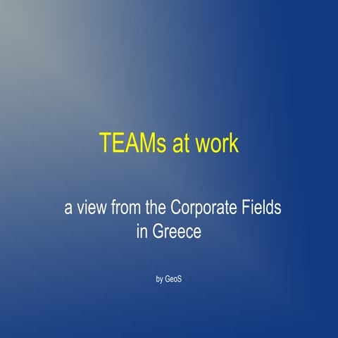 Teams at work